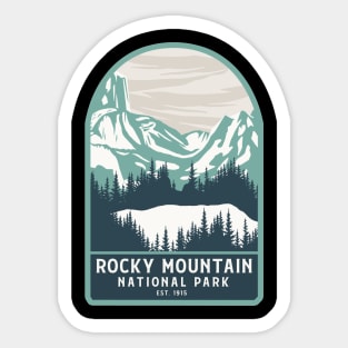 Rocky mountains Sticker